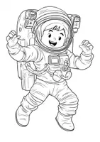 Vorschau - Mal- und Bastelvorlagen - Astronaut Ausmalbilder Kinder Weltall Weltraum Fensterbilder Mandala Bilder ausmalen - Seite 3