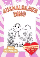 Vorschau - Arbeitsblätter - Dinos Ausmalbild Dinosaurier Fensterbilder Mandala Bilder ausmalen - Deckblatt