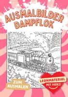 Vorschau - Arbeitsblätter - Ausmalbilder Eisenbahn - Deckblatt