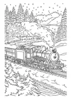 Vorschau - Arbeitsblätter - Dampflok Eisenbahn Ausmalbilder Fensterbilder Lokomotive Bilder ausmalen - Seite 2