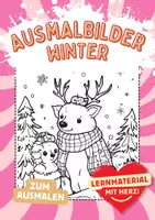 Vorschau - Arbeitsblätter - Tiere im Winter Ausmalbilder Fensterbilder Ausmalbild Bilder ausmalen - Deckblatt