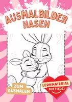 Vorschau - Mal- und Bastelvorlagen - Ausmalbilder Hasen - Deckblatt