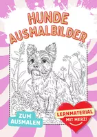 Vorschau - Arbeitsblätter - Kunst Hunde Tiere Ausmalbilder Fensterbilder Mandala Bild ausmalen - Deckblatt