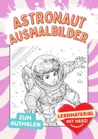Vorschau - Mal- und Bastelvorlagen - Astronaut Ausmalbilder - Deckblatt