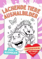 Vorschau - Arbeitsblätter - Lustige Tiere Kunst Freude Ausmalbilder Fensterbilder Mandala Bild ausmalen - Deckblatt
