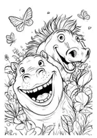 Vorschau - Arbeitsblätter - Lustige Tiere Kunst Freude Ausmalbilder Fensterbilder Mandala Bild ausmalen - Seite 2