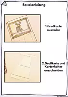 Vorschau - Arbeitsblätter - STEHENDE GRUßKARTEN ZU OSTERN! BASTELN UND VERSCHENKEN! - Seite 1