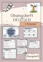 Vorschau - Arbeitsblätter - Übungsheft: Deutsch Klasse 1 - Deckblatt