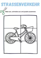Vorschau - Arbeitsblätter - Ausschneiden und kleben Straßenverkehr - Wortschatz basteln Feinmotorik (Grundschule) - Seite 3