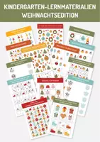 Vorschau - Arbeitsblätter - Weihnachts-Lernblätter für Kita und Vorschule - Deckblatt