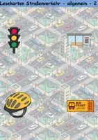 Vorschau - Arbeitsblätter - Lesekarten/Bildkarten Straßenverkehr einfach - DaZ/DaF, Deutsch (Grundschule) - Seite 2