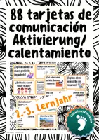 Vorschau - Aufgabenkarten - Calentamiento - Gesprächskarten - 2.-3. Lernjahr Spanisch - Deckblatt