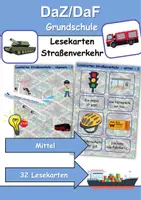 Vorschau - Unterrichtsreihen - Materialpaket - Lesen Straßenverkehr - DaZ/DaF, Deutsch, Sachunterricht - Seite 1