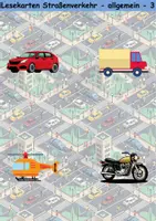 Vorschau - Spiele - Lesekarten/Bildkarten Straßenverkehr mittelschwer - DaZ/DaF, Deutsch (Grundschule) - Seite 3