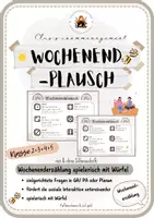 Vorschau - Arbeitsblätter - Wochenendplausch Würfel: Wochenenderzählung - Seite 1