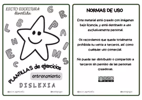 Vista previa - Hojas de trabajo - 60 PLANTILLAS ENTRENAMIENTO DISLEXIA - página 1