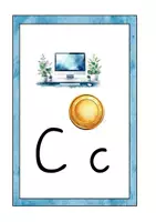 Vorschau - Merkblätter - Buchstabenaushänge mit Anlautbildern – in Grundschrift für die 1. Klasse - Seite 3