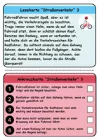 Vorschau - Arbeitsblätter - Wendekarten/Lesekarten Straßenverkehr - DaZ/DaF, Deutsch - Seite 3