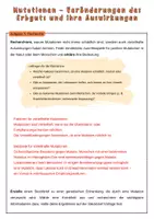 Vorschau - Arbeitsblätter - Mutationen – Veränderungen des Erbguts und ihre Auswirkungen | Unterrichtsreihe "Genetik", Biologie 9./10. Klasse - Seite 3