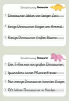Vorschau - Arbeitsblätter - Abschreibtraining Dinosaurier (Abschreibkartei) in Grundschrift DE (ß) - Seite 3