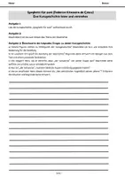 Vorschau - Arbeitsblätter - Spaghetti für zwei - Klassenarbeit mit Erwartungsbogen (Kurzgeschichte) - Seite 3