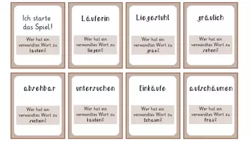Vorschau - Spiele - Lesespiel: Wortfamilien & Ableiten - Seite 1