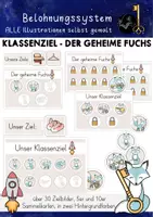 Vorschau - Poster - Das geheime Kind / Der geheime Fuchs – Belohnungssystem Grundschule Polarfuchsklasse - Deckblatt
