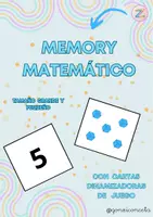 Vista previa - Juegos / Gamificación - Memory matemático Unidades - Portada