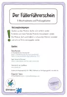 Vorschau - Arbeitsblätter - Füllerführerschein/Füllerprüfung (lateinische Ausgangsschrift) - Seite 1