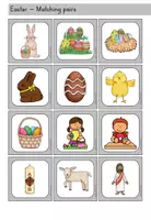 Vorschau - Spiele - Easter Ostern Ostergeschichte Merkspiel Matching Pairs - Englisch - Seite 3