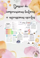 Vista previa - Hojas de trabajo - Comprensiones lectoras y expresiones escritas - Portada