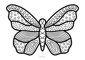 Vorschau - Arbeitsblätter - Schmetterling Pop Art zum Weiter & Ausmalen - Fensterbilder im Frühling - Seite 2