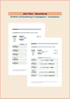 Vorschau - Arbeitsblätter - Aktiv und Passiv - Merkblatt und Bauanleitung der Zeitformen - Deckblatt