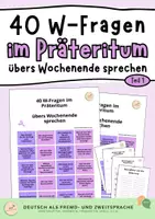 Vorschau - Unterrichtsreihen - W-Fragen Perfekt und Präteritum: übers Wochenende sprechen - Seite 1