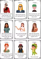 Vorschau - Spiele - I have ..., Who has...? - Vocabulary Game (describing people) - Seite 3