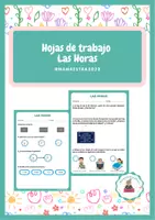 Vista previa - Hojas de trabajo - Hojas de trabajo Las horas - Portada