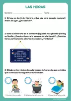 Vista previa - Hojas de trabajo - Hojas de trabajo Las horas - página 2