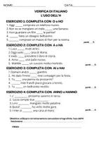 anteprima - Esercizi - PACCHETTO ORTOGRAFICO - Pagina 1