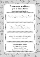anteprima - Esercizi - Problemi addizioni classe terza - Pagina 3