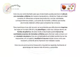 Vista previa - Hojas de trabajo - ¡COMPRAMOS! SISTEMA MONETARIO DEL EURO - página 1