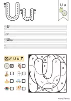 Vorschau - Arbeitsblätter - Buchstabenpaket - Vokale (A, E, I, O, U) - Seite 1