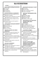 anteprima - Compiti in classe/Test - Scienze classe quarta - Gli ecosistemi - Pagina 1