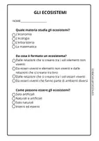 anteprima - Compiti in classe/Test - Scienze classe quarta - Gli ecosistemi - Pagina 2