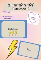 Vorschau - Spiele - Blitzlesen 6 (Digitale Tafel): Kl. 1 & 2 - Deckblatt