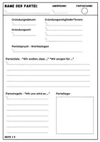 Vorschau - Spiele - Politik: Parteigründung - interaktives Spiel #demokratiestärken - Deckblatt