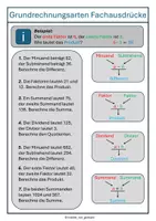 Vorschau - Arbeitsblätter - Fachausdrücke Grundrechnungsarten - Rätsel, 2 Arbeitsblätter - Seite 2