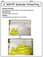 Vorschau - Mal- und Bastelvorlagen - Tupfmethode: Silvesterbild mit Malvorlage und Anleitung - Seite 3