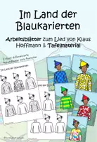 Vorschau - Arbeitsblätter - Im Land der Blaukarierten - Tafelmaterial und AB - Deckblatt