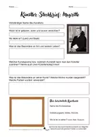 Vorschau - Arbeitsblätter - KUNST: Künstler-Steckbrief zu René Magritte - Seite 1