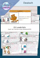 Vorschau - Aufgabenkarten - Lesekrimis - Lesemotivation - Genaues Lesen - Seite 1